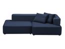 Alphabet Sofa, Right armrest, Christianshavn 1153 - Blue Uni