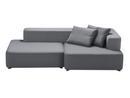 Alphabet Sofa, Right armrest, Christianshavn 1170 - Light Grey Uni