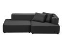 Alphabet Sofa, Right armrest, Christianshavn 1172 - Grey Uni