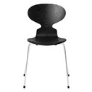 Ant Chair 3101 New Colours, Coloured ash, Black, Chrome