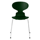 Ant Chair 3101 New Colours, Coloured ash, Evergreen, Chrome