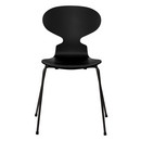 Ant Chair 3101 New Colours, Lacquer, Black, Black
