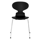 Ant Chair 3101 New Colours, Lacquer, Black, Chrome