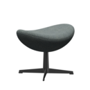 Egg Footstool, Hallingdal 65, 130 - Grey, Black