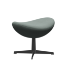 Egg Footstool, Re-wool, 868 - Light aqua / natural, Black