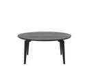 Join Coffee Table, FH41 - Round 80 cm, Black varnished oak