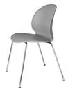 N02 Chair, Grey, Chrome