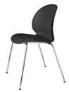 N02 Chair, Black, Chrome