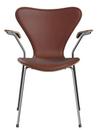 Serie 7 3107/3201 Anniversary Edition, Leather Grace chestnut, With armrests