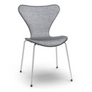 Series 7 Chair Front Upholstered, Coloured ash, Black, Remix 143 - Grey, Chrome