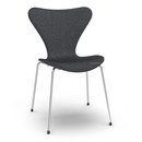 Series 7 Chair Front Upholstered, Coloured ash, Black, Remix 183 - Black, Chrome