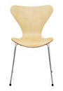 Series 7 Chair 3107, Clear varnished wood, Natural maple, Chrome