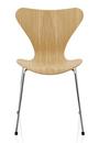 Series 7 Chair 3107, Clear varnished wood, Natural oak, Chrome