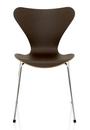 Series 7 Chair 3107, 46 cm, Clear varnished wood, Dark stained oak