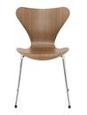 Series 7 Chair 3107, 46 cm, Clear varnished wood, Walnut, natural