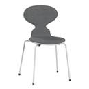 Ant Chair 3101 with Front Padding, Coloured ash, White, Remix 143 - Grey, White
