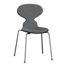 Ant Chair 3101 with Front Padding, Coloured ash, Black, Remix 143 - Grey, Chrome