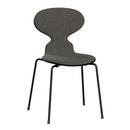 Ant Chair 3101 with Front Padding, Coloured ash, Black, Remix 152 - Black & White, Black