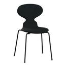 Ant Chair 3101 with Front Padding, Coloured ash, Black, Remix 183 - Black, Black