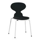 Ant Chair 3101 with Front Padding, Lacquer, White, Remix 183 - Black, White
