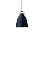 Caravaggio Matt Pendant Lamp, P1 (Ø 16,5 cm), Dark Ultramarine