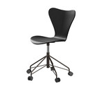 Series 7 Swivel Chair 3117 / 3217 New Colours, With armrests, Coloured ash, Black, Brown bronze