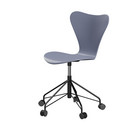 Series 7 Swivel Chair 3117 / 3217 New Colours, With armrests, Lacquer, Lavender blue, Black