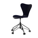 Series 7 Swivel Chair 3117 / 3217 New Colours, With armrests, Lacquer, Midnight blue, Black