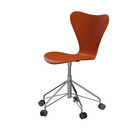 Series 7 Swivel Chair 3117 / 3217 New Colours, With armrests, Lacquer, Paradise orange, Chrome