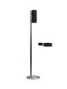 Nova Floor Disinfection Dispenser, Brushed stainless steel, Black matt