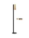 Nova Floor Disinfection Dispenser, Black matt, Brushed gold