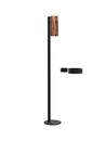 Nova Floor Disinfection Dispenser, Black matt, Polished copper