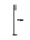 Nova Floor Disinfection Dispenser, Black matt, Polished stainless steel