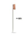 Nova Floor Disinfection Dispenser, White matt, Brushed copper