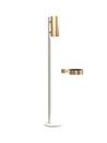 Nova Floor Disinfection Dispenser, White matt, Brushed gold