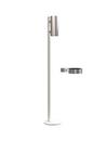 Nova Floor Disinfection Dispenser, White matt, Brushed stainless steel