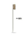 Nova Floor Disinfection Dispenser, White matt, Polished gold