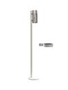 Nova Floor Disinfection Dispenser, White matt, Polished stainless steel