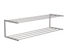 Nova Shoe Rack, W 101,9 x D 30 cm , Brushed stainless steel