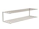 Nova Shoe Rack, W 101,9 x D 30 cm , Polished gold / matt white