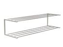 Nova Shoe Rack, W 101,9 x D 30 cm , Polished stainless steel / matt white