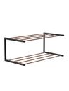 Nova Shoe Rack, W 61,9 x W 30 cm , Polished copper / matt black