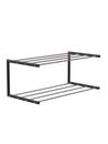 Nova Shoe Rack, W 61,9 x W 30 cm , Polished stainless steel / matt black