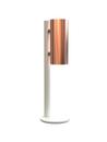 Nova Table Disinfectant Dispenser, White matt, Brushed copper