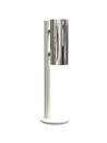 Nova Table Disinfectant Dispenser, White matt, Polished stainless steel