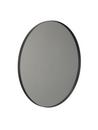 Unu Mirror round, ø 80 cm, Black matt