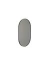 Unu Mirror oval, H 80 x W 50 cm, Black matt