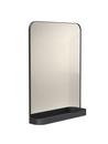 Unu Mirror with storage, Black matt