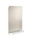 Unu Mirror with storage, White matt