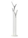 Wishbone Coat Rack, White matt / polished stainless steel 